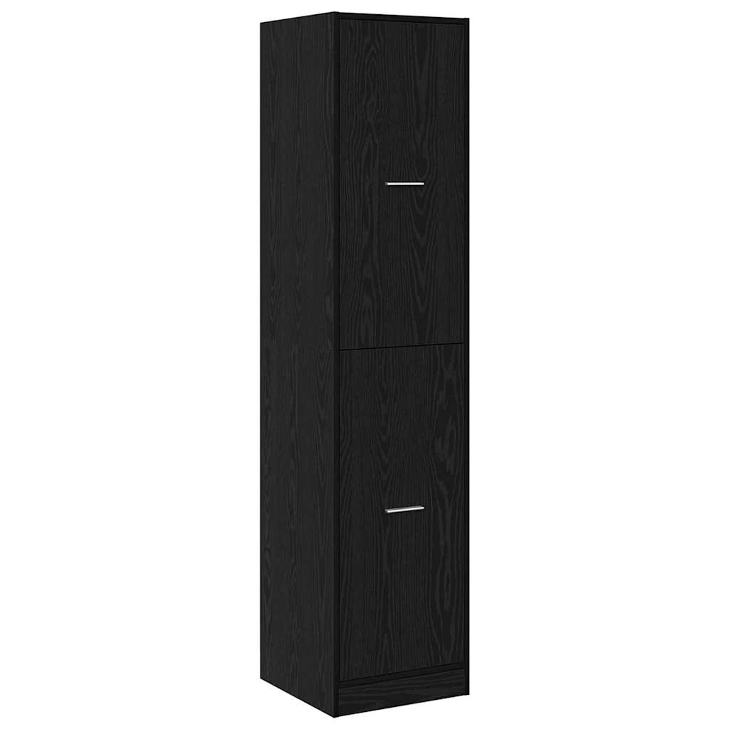 Armadio da Apoteca Rovere nero 40 x 41 x 174.5 cm | homemem39