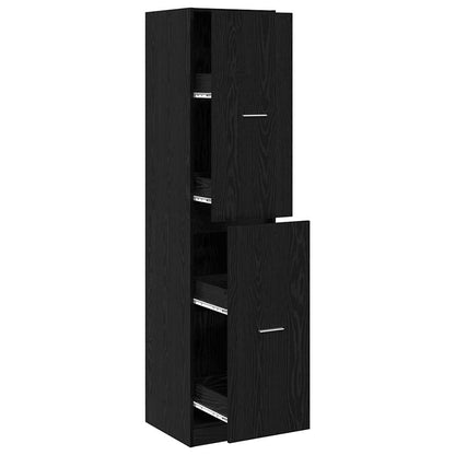 Armadio da Apoteca Rovere nero 40 x 41 x 174.5 cm | homemem39