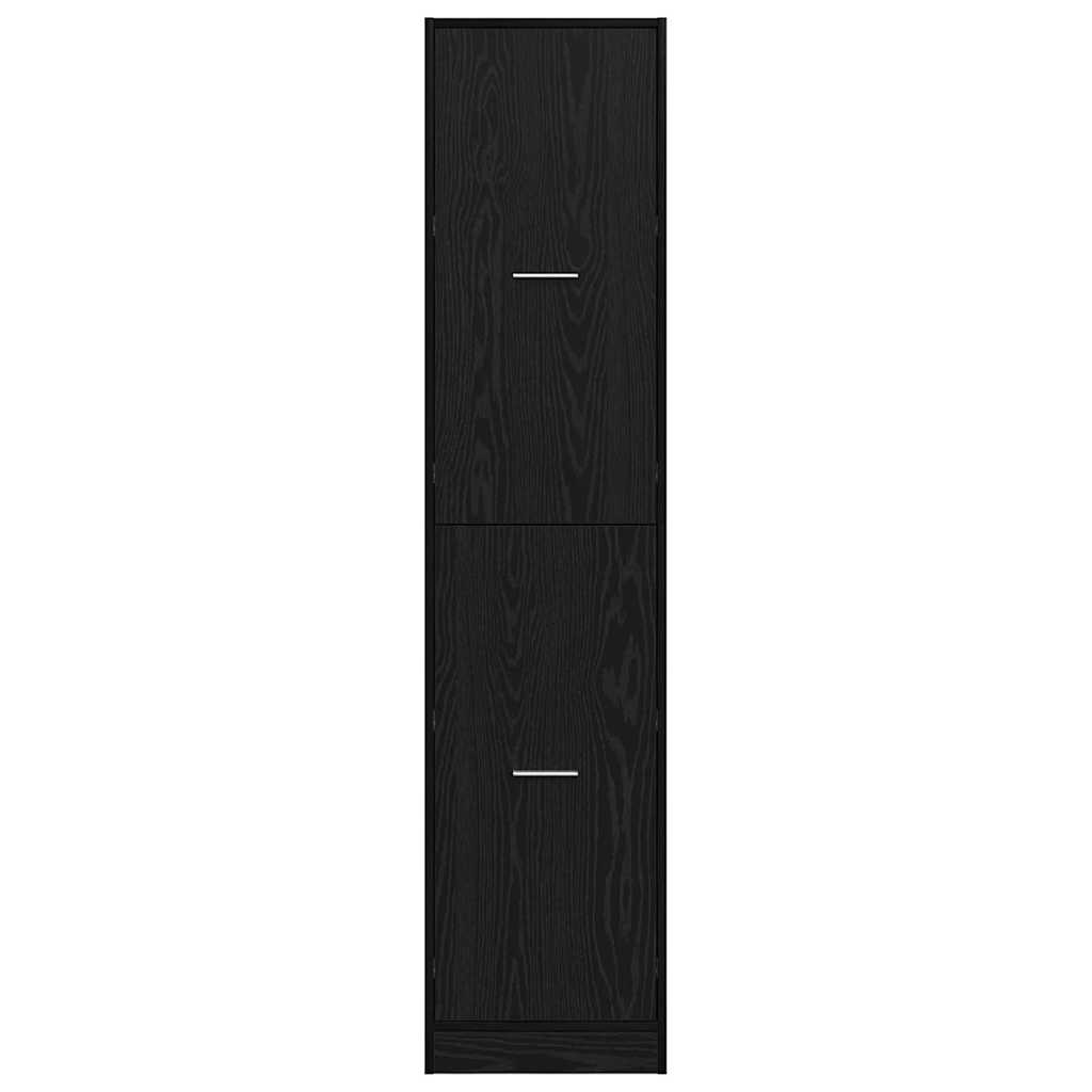 Armadio da Apoteca Rovere nero 40 x 41 x 174.5 cm | homemem39