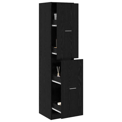Armadio da Apoteca Rovere nero 40 x 41 x 174.5 cm | homemem39