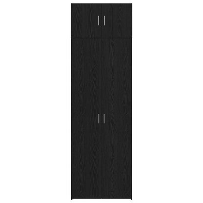 Armadio Rovere nero 70 x 42.5 x 225 cm Legno multistrato - homemem39