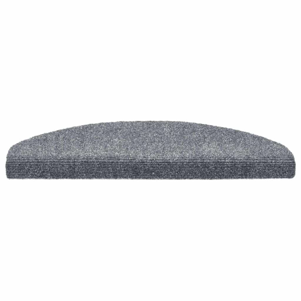 Tappetini per scale autoadesivi 20 pz 65x21x4 cm Grigio chiaro Semicircolari Grandi | homemem39