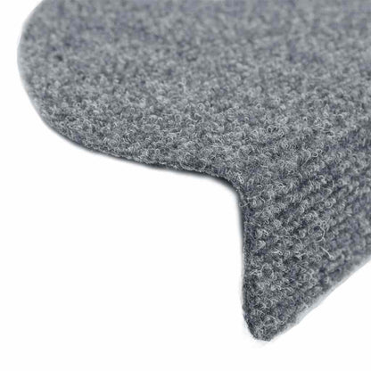 Tappetini per scale autoadesivi 20 pz 65x21x4 cm Grigio chiaro Semicircolari Grandi | homemem39