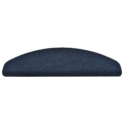 Tappetini per scale autoadesivi 20 pz 65x21x4 cm blu navy semicircolari grandi