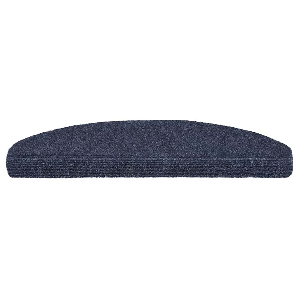 Tappetini per scale autoadesivi 30 pz 65x21x4 cm blu semicircolari grandi | homemem39