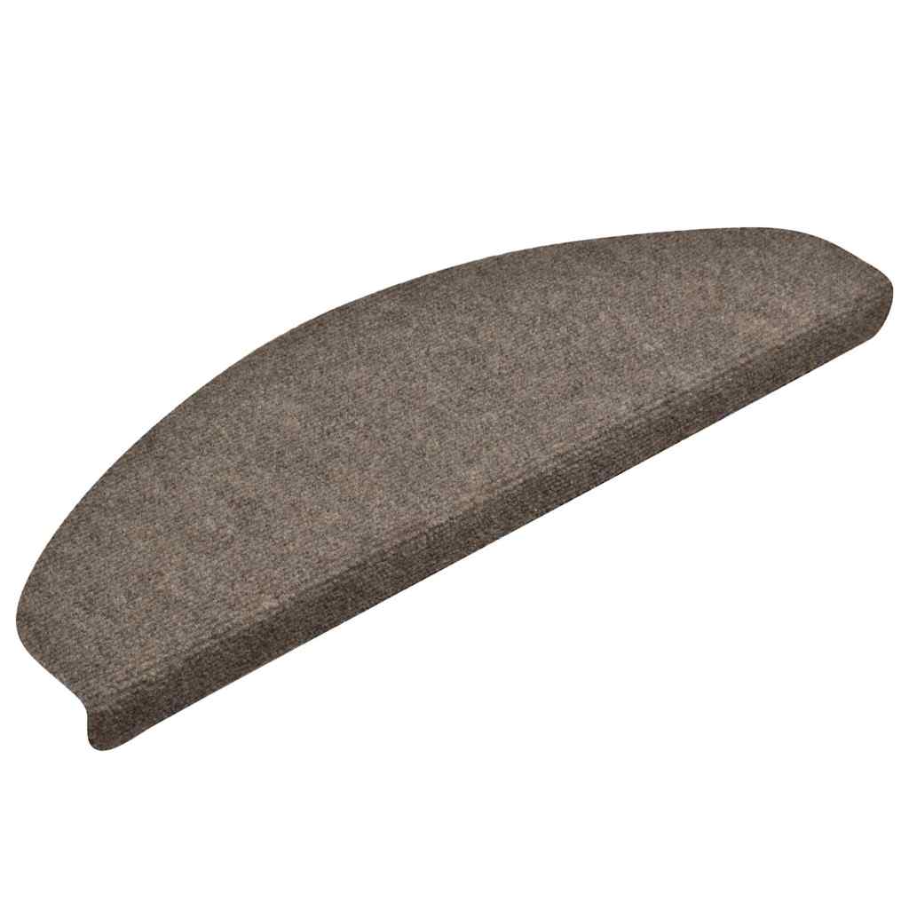 Tappetini per scale autoadesivi 30 pz 65x21x4 cm beige semicircolari grandi | homemem39