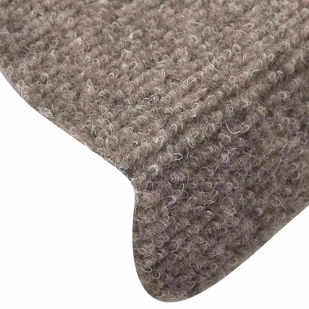 Tappetini per scale autoadesivi 30 pz 65x21x4 cm beige semicircolari grandi | homemem39