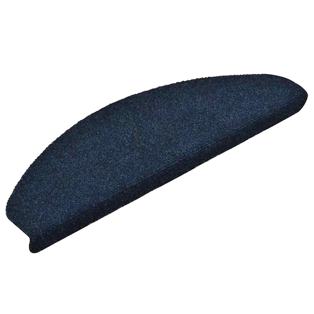 Tappetini per scale autoadesivi 30 pz 65x21x4 cm blu navy semicircolari grandi