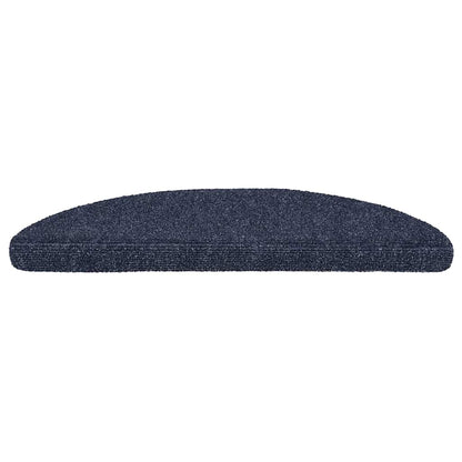 Tappetini per scale autoadesivi 20 pz 56x17x3 cm blu semicircolari