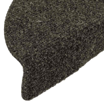 Tappetini per scale autoadesivi 20 pz 56x17x3 cm antracite semicircolari