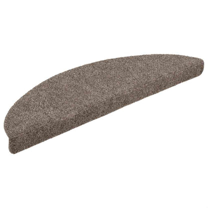 Tappetini per scale autoadesivi 20 pz 56x17x3 cm beige semicircolari