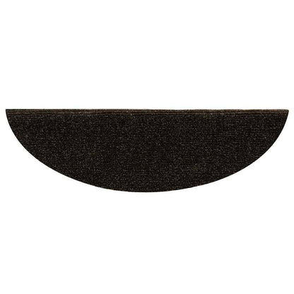 Tappetini per scale autoadesivi 30 pz 56x17x3 cm marrone scuro semicircolari | homemem39