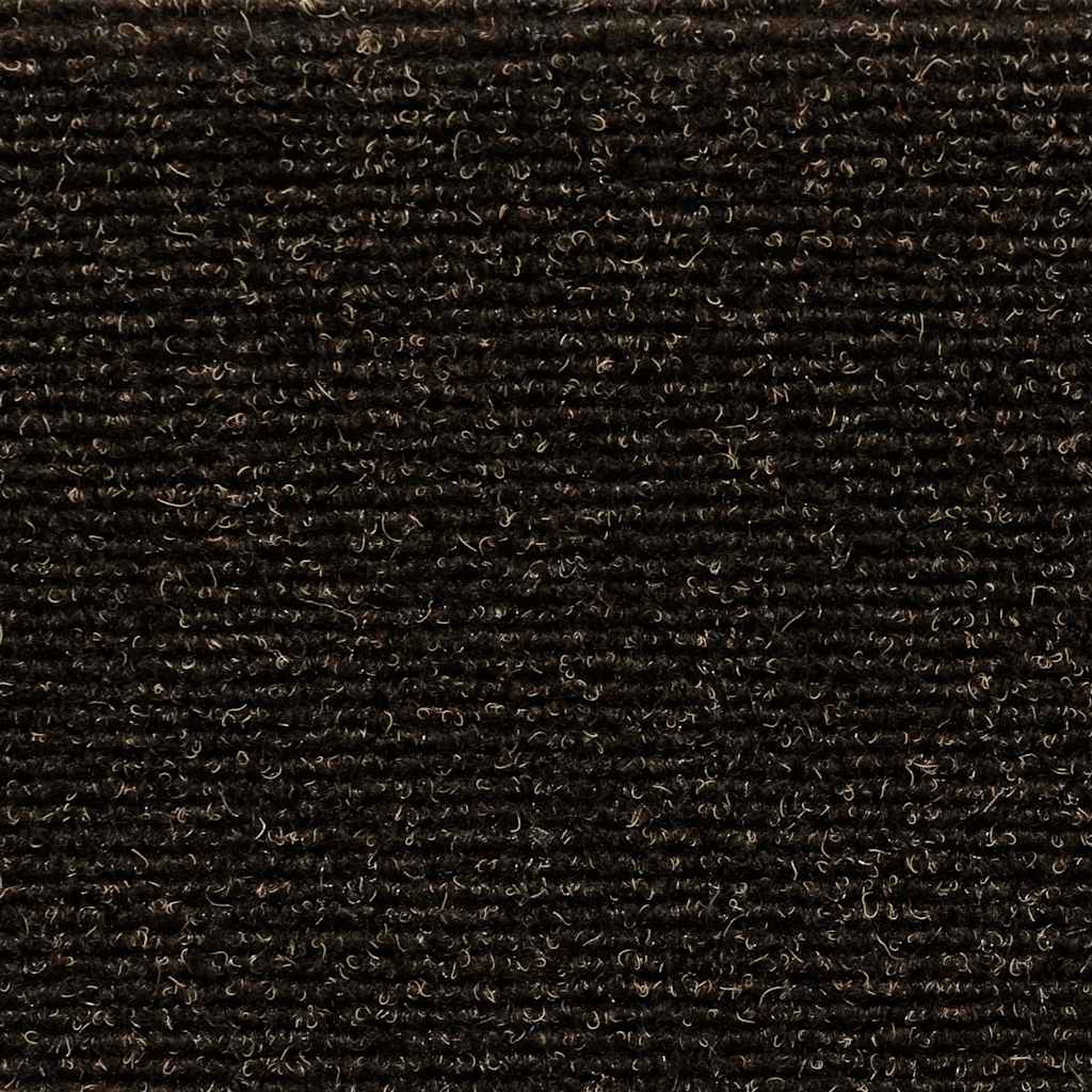 Tappetini per scale autoadesivi 30 pz 56x17x3 cm marrone scuro semicircolari | homemem39