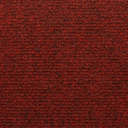 Tappetini per scale autoadesivi 30 pz 65x21x4 cm Bordeaux Rosso Bordo rettangolare | homemem39