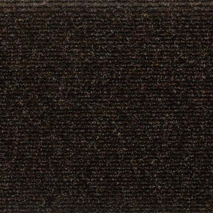 Tappetini per scale autoadesivi 30 pz 65x21x4 cm marrone scuro bordo rettangolare