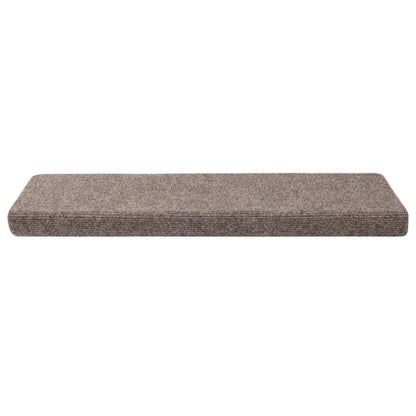 Tappetini per scale autoadesivi 30 pz 65x21x4 cm beige bordo rettangolare | homemem39