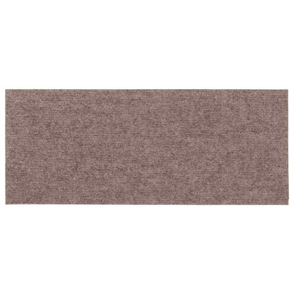 Tappetini per scale autoadesivi 30 pz 60x25 cm marrone chiaro rettangolari | homemem39