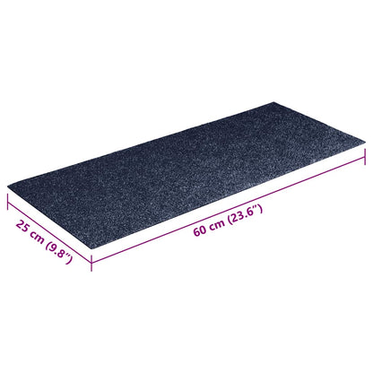 Tappetini per scale autoadesivi 30 pz 60x25 cm Grigio Blu Rettangolari | homemem39