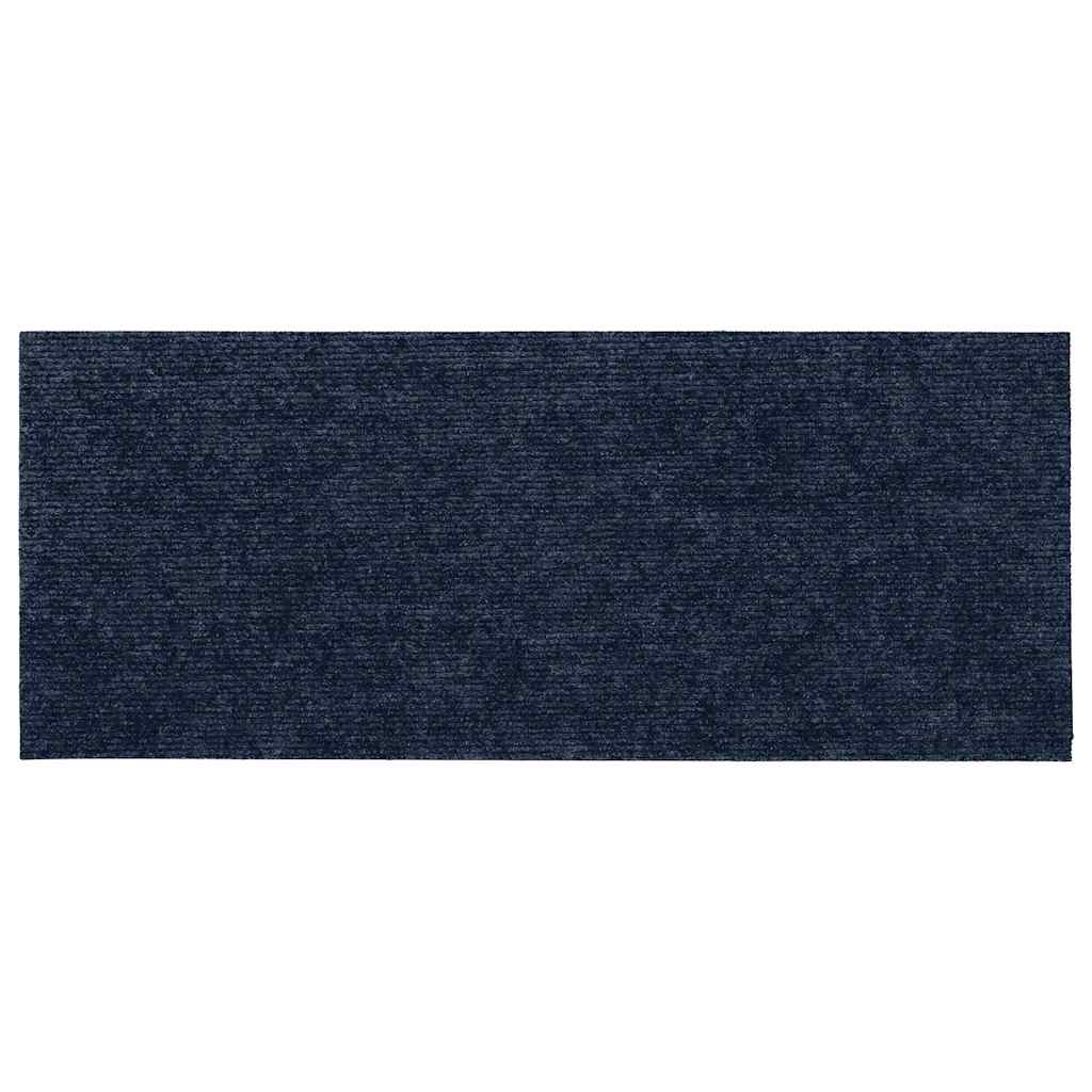 Tappetini per scale autoadesivi 30 pz 60x25 cm blu navy rettangolari | homemem39