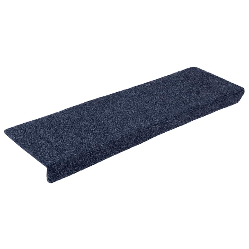 Tappetini per scale autoadesivi 20 pz 65x21x4 cm Antracite Bordo rettangolare | homemem39