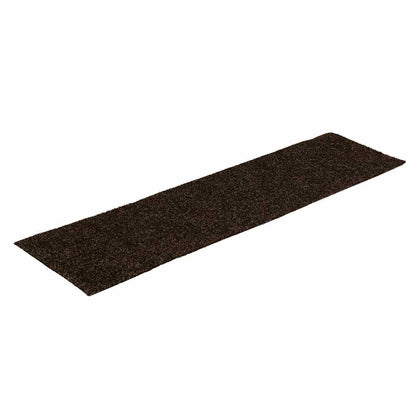 Tappetini per scale autoadesivi 30 pz 76x20 cm marrone rettangolari | homemem39