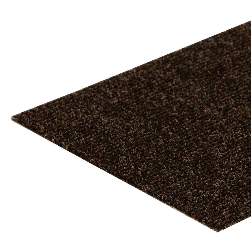 Tappetini per scale autoadesivi 30 pz 76x20 cm marrone rettangolari | homemem39
