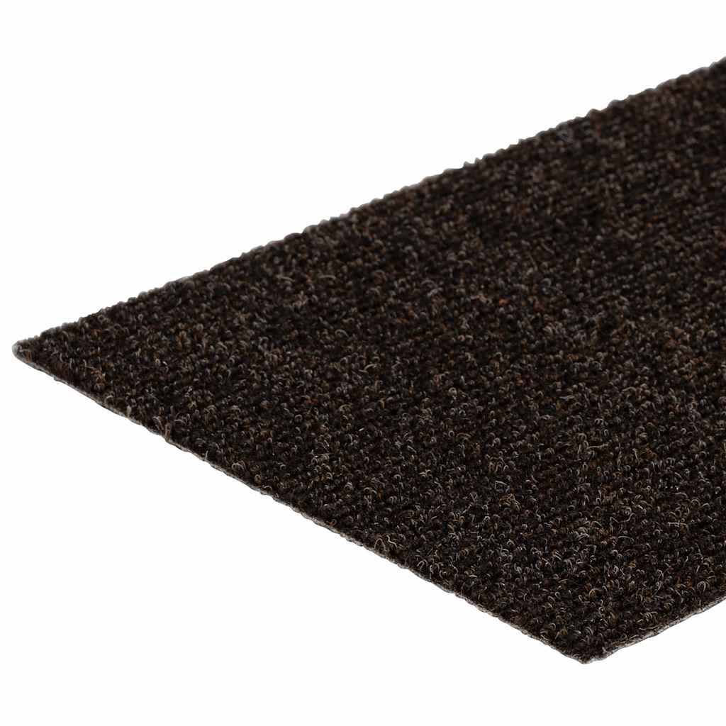 Tappetini per scale autoadesivi 30 pz 76x20 cm marrone scuro rettangolari | homemem39