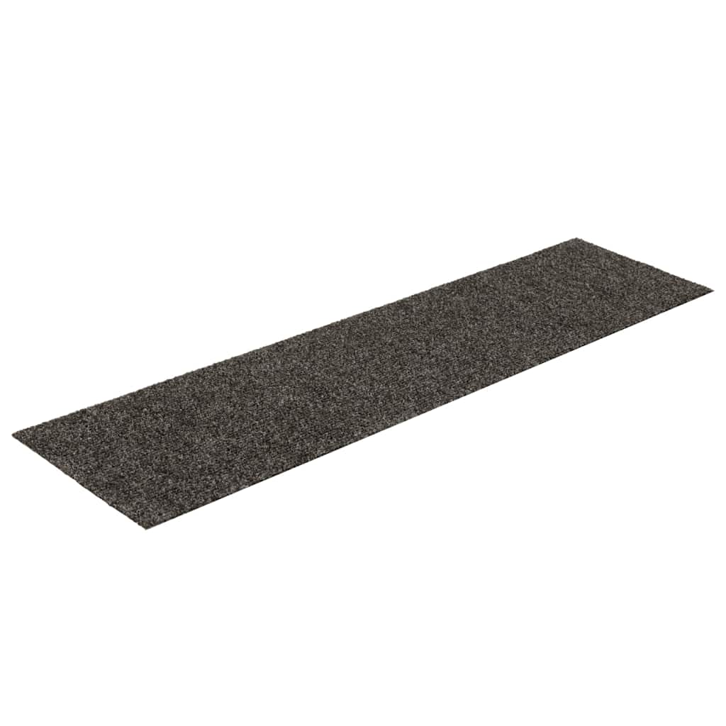 Tappetini per scale autoadesivi 30 pz 76x20 cm antracite rettangolari | homemem39