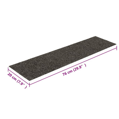 Tappetini per scale autoadesivi 30 pz 76x20 cm antracite rettangolari | homemem39