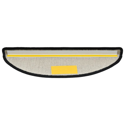 Tappetini per scale 30 pz 56x17x3 cm Antracite Semicircolari