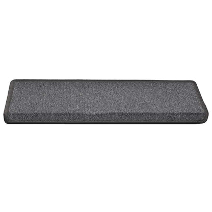 Tappetini per scale 30 pz 65x21x4 cm Grigio scuro Bordo rettangolare | homemem39
