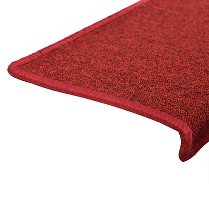 Tappetini per scale 30 pz 65x21x4 cm Rossi rettangolare | homemem39