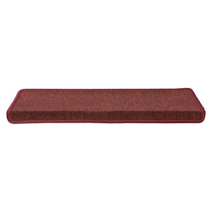 Tappetini per scale 30 pz 65x21x4 cm Bordeaux bordo rettangolare | homemem39