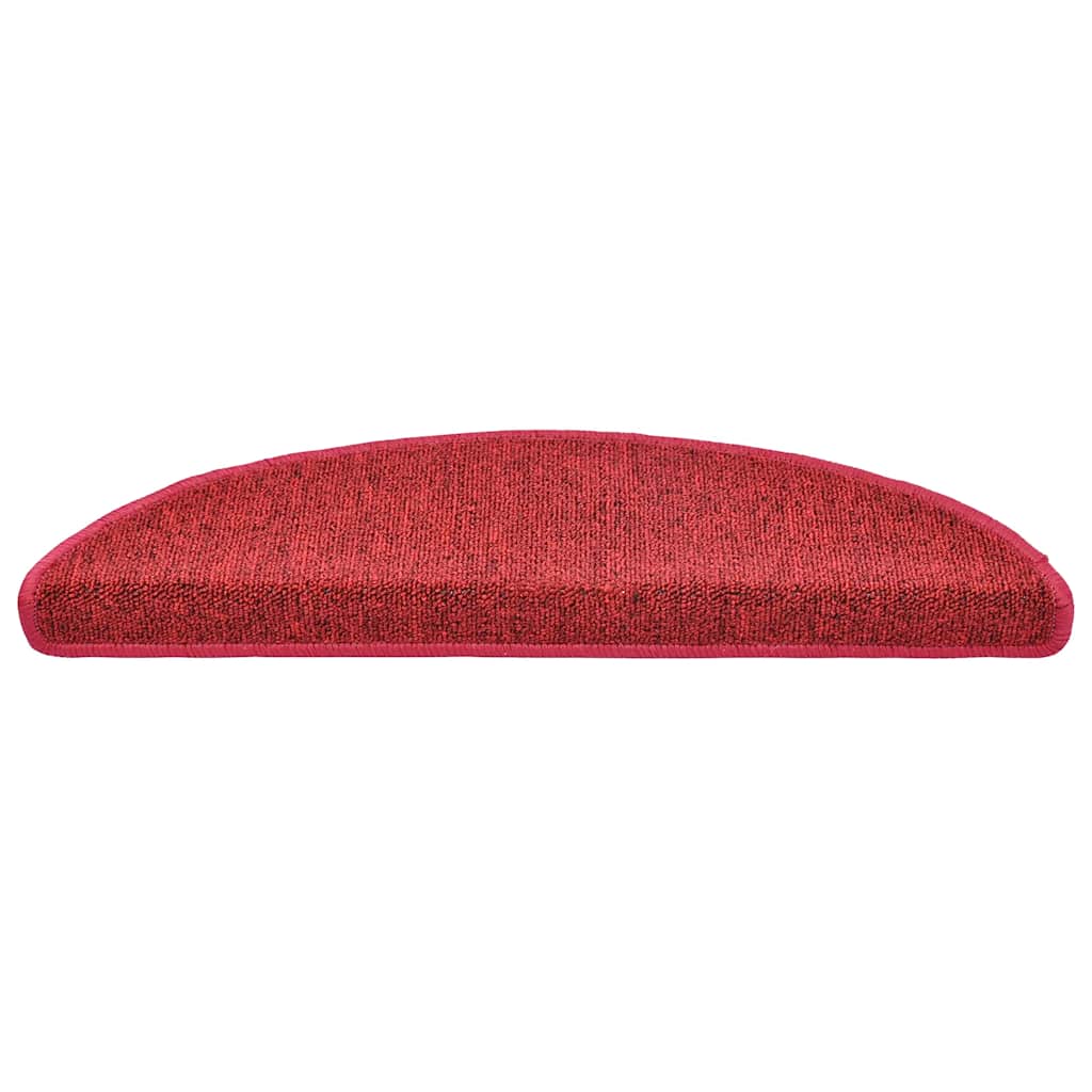 Tappetini per scale 20 pz 56x17x3 cm Rossi semicircolari | homemem39