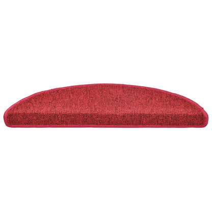 Tappetini per scale 20 pz 56x17x3 cm Rossi semicircolari | homemem39