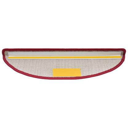 Tappetini per scale 20 pz 56x17x3 cm Rossi semicircolari | homemem39