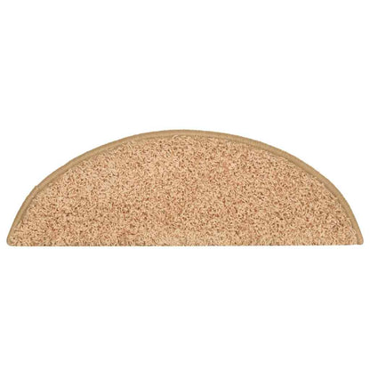 Tappetini per scale 30 pz 56x17x3 cm Oro Semicircolari | homemem39