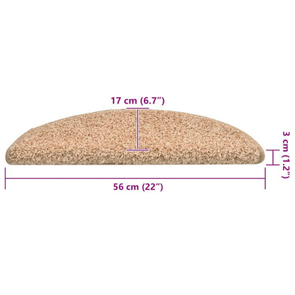 Tappetini per scale 30 pz 56x17x3 cm Oro Semicircolari | homemem39