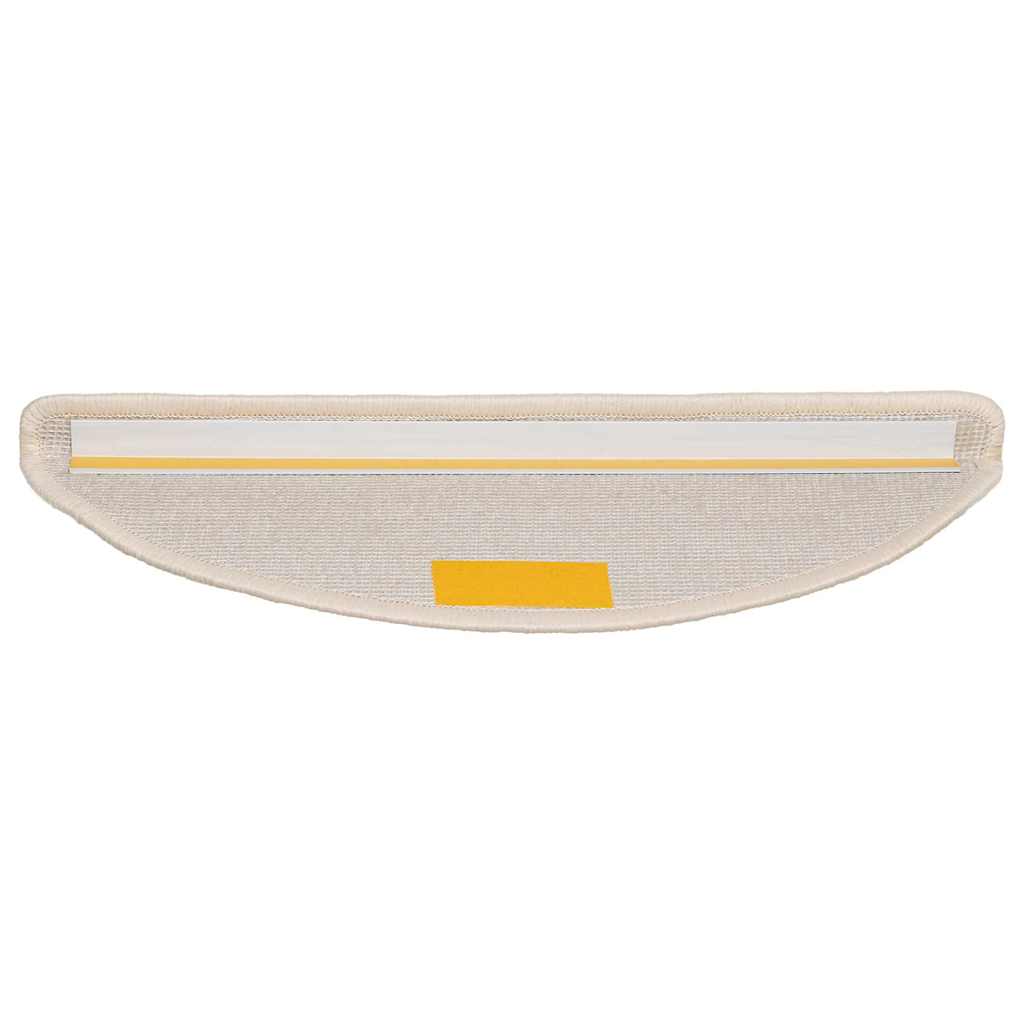 Tappetini per scale 20 pz 56x17x3 cm Bianco Semicircolari | homemem39