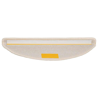 Tappetini per scale 20 pz 56x17x3 cm Bianco Semicircolari | homemem39