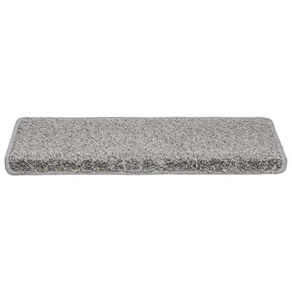 Tappetini per scale 20 pz 65x21x4 cm Grigio Bordo rettangolare | homemem39