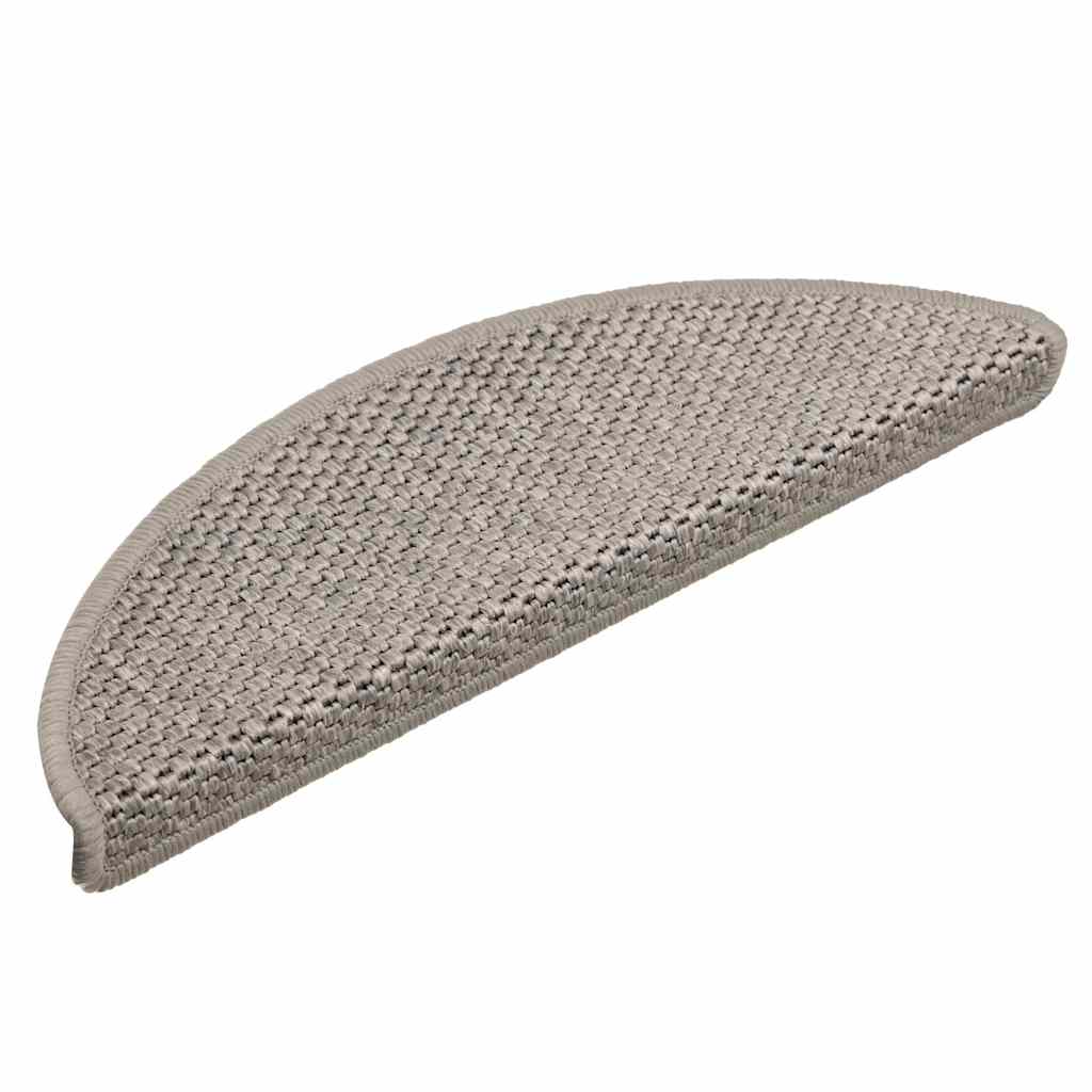 Tappeti Autoadesivi Scale Aspetto Sisal 30 pz 56x17x3cm Argento | homemem39