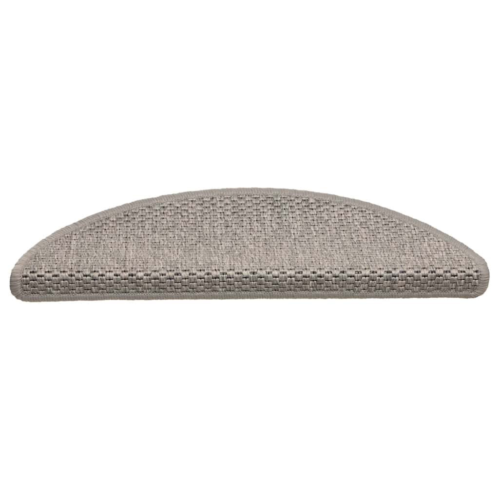 Tappeti Autoadesivi Scale Aspetto Sisal 30 pz 56x17x3cm Argento | homemem39