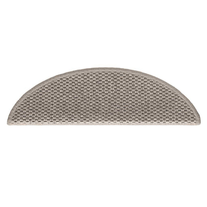 Tappeti Autoadesivi Scale Aspetto Sisal 30 pz 56x17x3cm Argento | homemem39