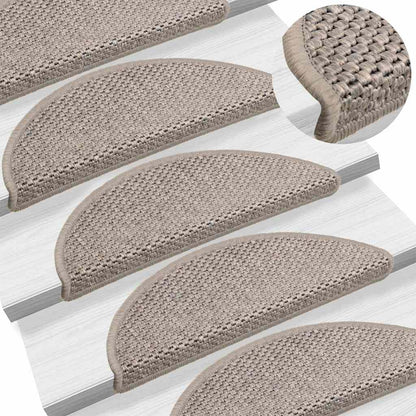 Tappeti Autoadesivi Scale Aspetto Sisal 30 pz 56x17x3cm Argento | homemem39