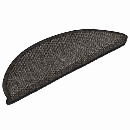 Tappeti Adesivi Scale Aspetto Sisal 30 pz 56x17x3 cm Antracite | homemem39