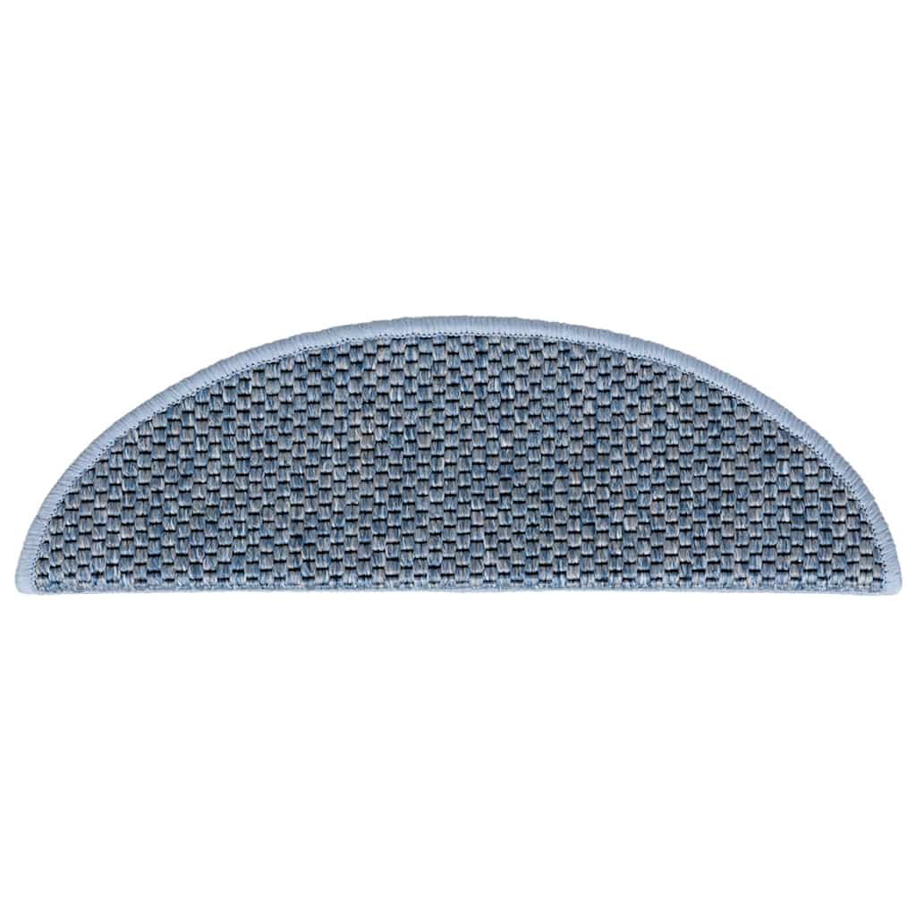 Tappeti Autoadesivi per Scale Aspetto Sisal 30pz 56x17x3 cm Blu