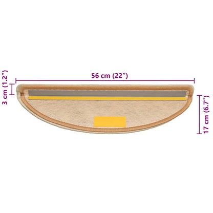 Tappeti Autoadesivi Scale Aspetto Sisal 30 pz 56x17x3 cm Sisal | homemem39