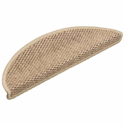 Tappeti Autoadesivi Scale Aspetto Sisal 30 pz 56x17x3 cm Sabbia | homemem39
