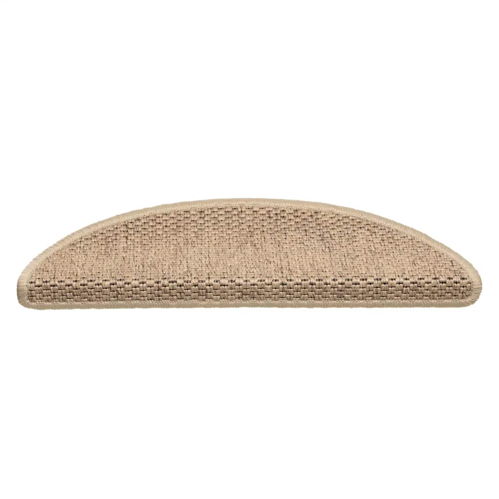 Tappeti Autoadesivi Scale Aspetto Sisal 30 pz 56x17x3 cm Sabbia | homemem39